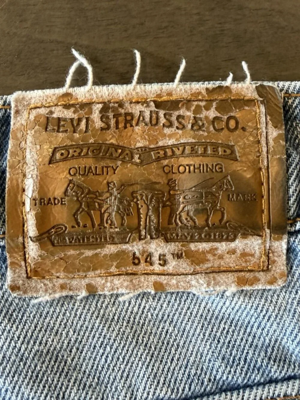 Vintage Levi Strauss 545 Loose Fit Men’s Jeans W46 L32 Medium Wash Brown Tag